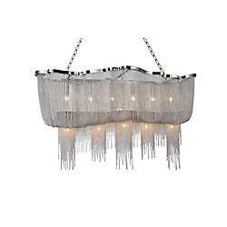 Secca 55-inch 13 Light Chandelier with Chrome Finish