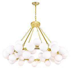 Arya 39-inch 45 Light Chandelier with Satin Gold Finish
