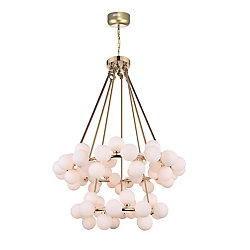 Arya 39-inch 70 Light Chandelier with Satin Gold Finish