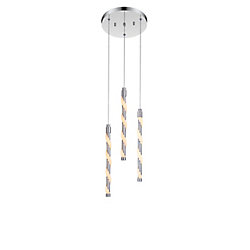 Aegeus 12-inch LED Chandelier with Chrome Finish