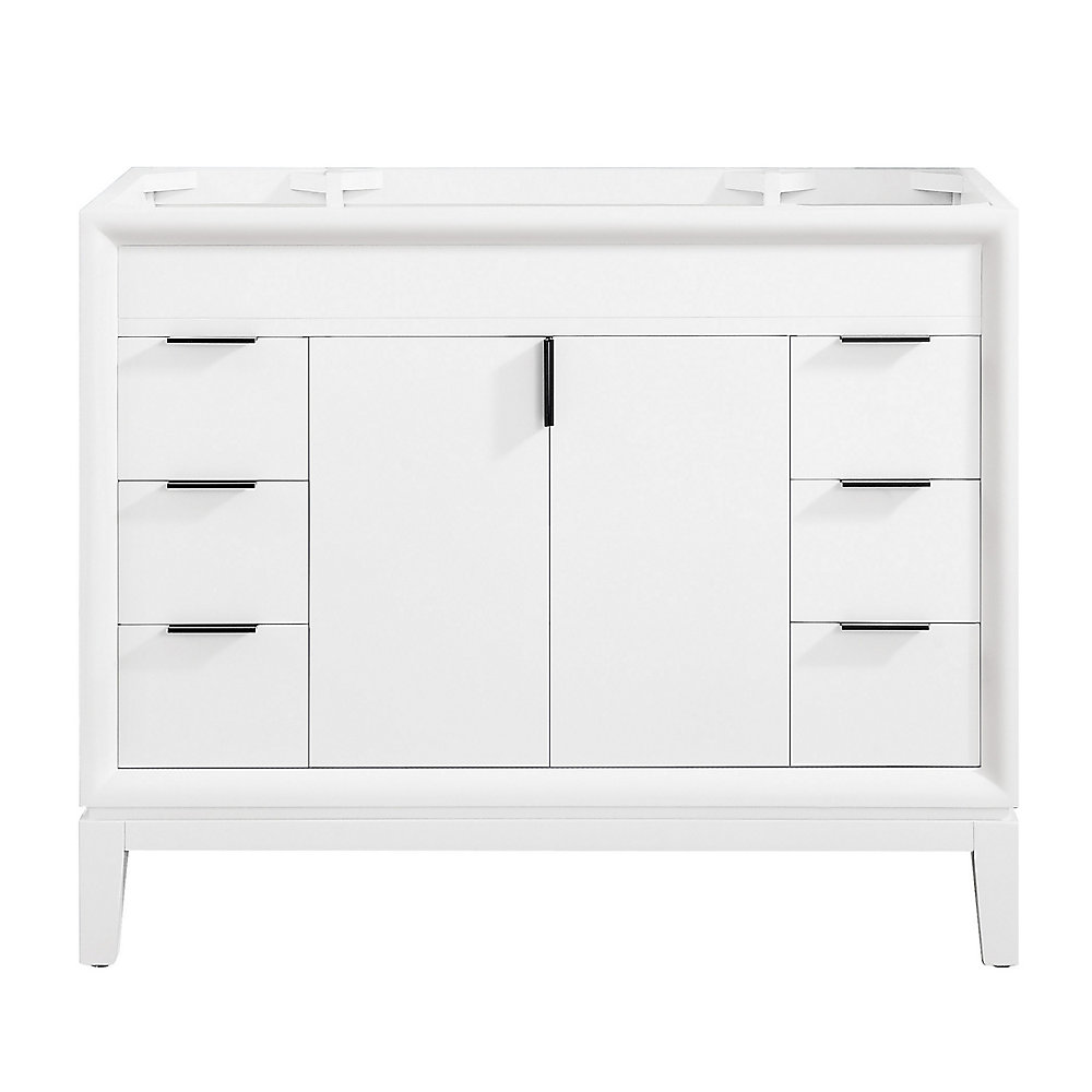 Avanity Emma 42 Inch Vanity Only In White The Home Depot