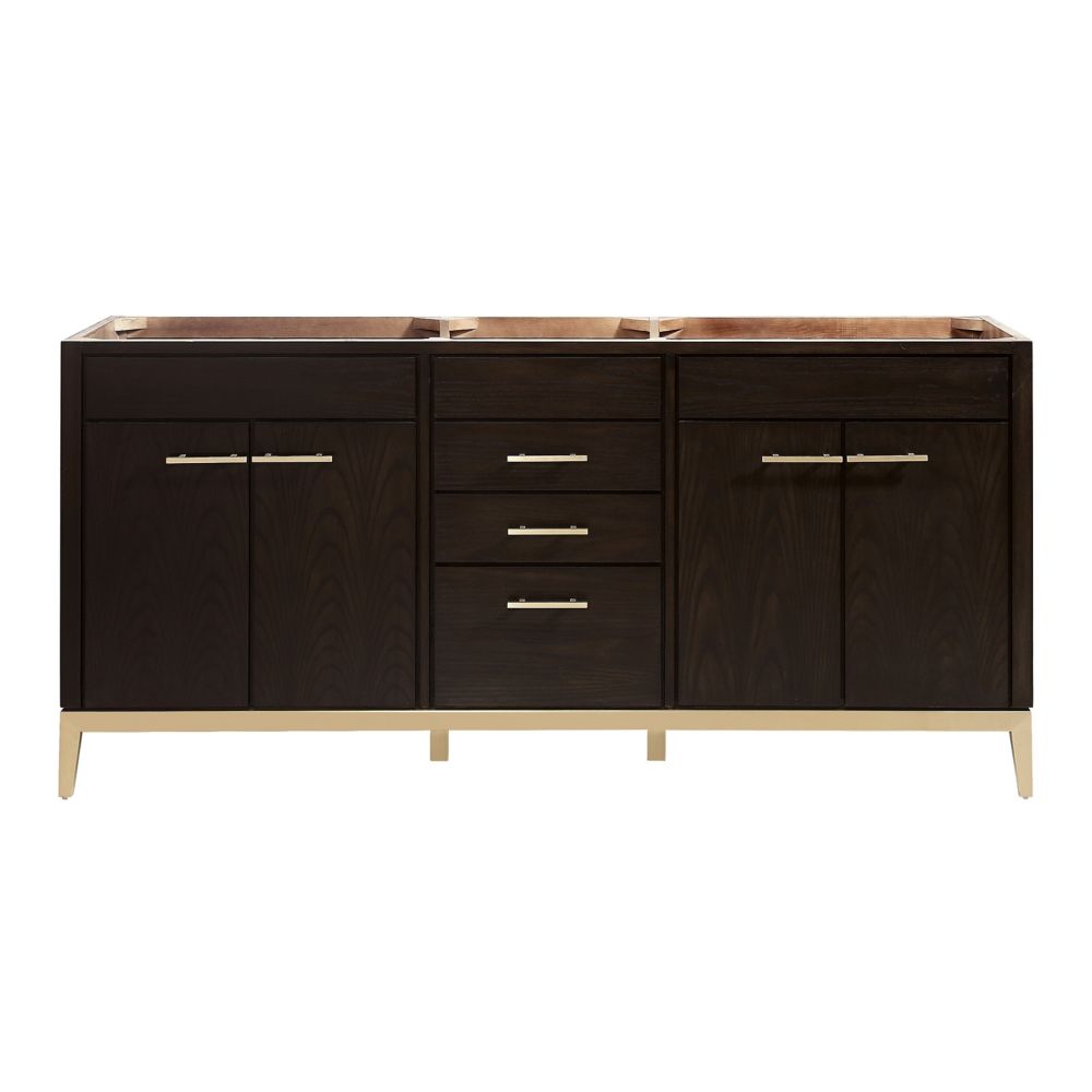 Avanity Hepburn 72 inch Vanity Only in Dark Chocolate | The Home Depot ...