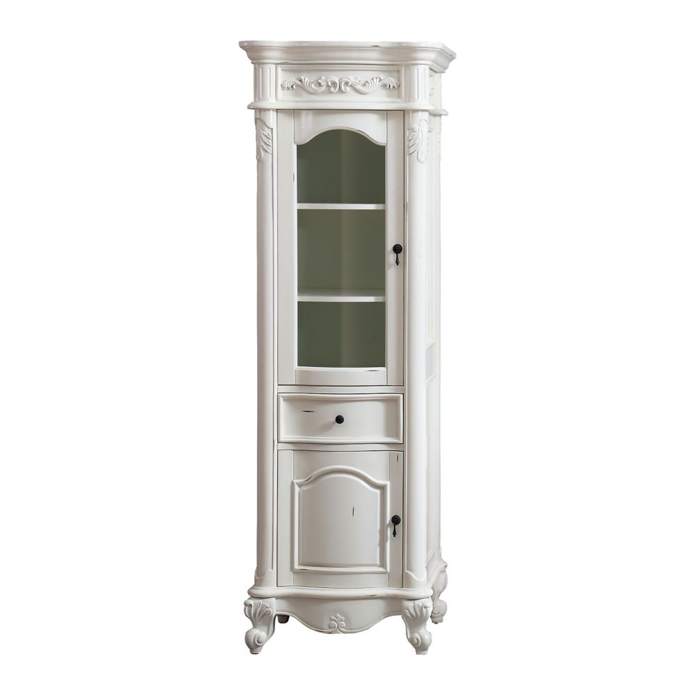 Avanity Provence 24 inch Linen Tower in Antique White finish The Home