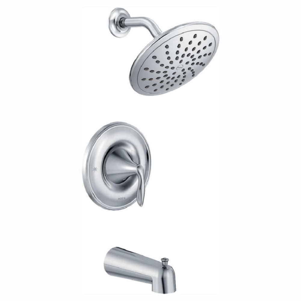 MOEN Eva PosiTemp Rain Shower SingleHandle Tub and Shower Faucet Trim