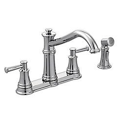 Belfield Chrome Two-Handle High Arc Kitchen Faucet