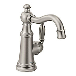 Weymouth Spot Resist Stainless One-Handle High Arc Bar Faucet