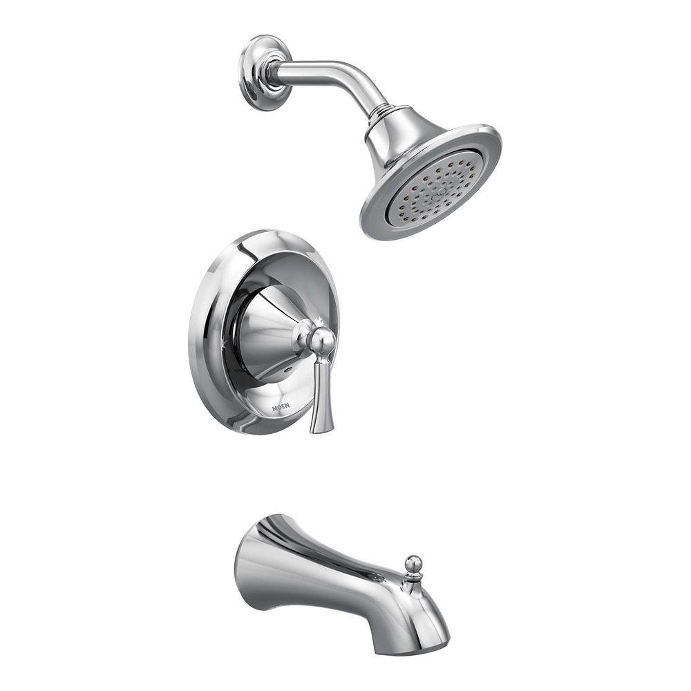 MOEN Wynford Single-Handle 1-Spray Posi-Temp Tub and ...