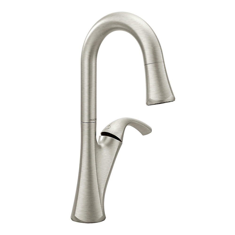 Notch Single Handle Bar Faucet In Spot Resist Stainless Featuring Reflex