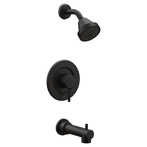 MOEN Genta SingleHandle 1Spray Tub and Shower Faucet in Matte Black