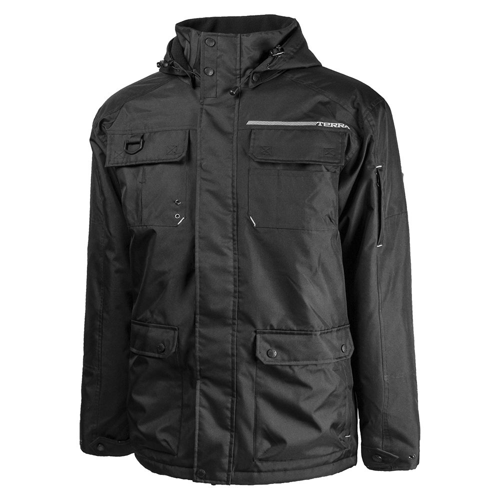 Terra Winter Jacket Poly Oxford BOLT (Blk) SZ XL The Home Depot Canada