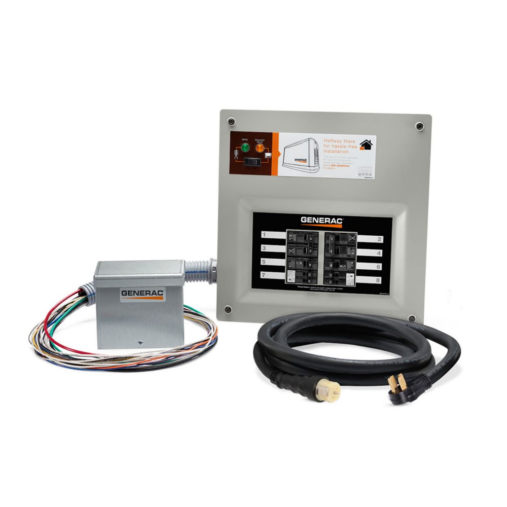 Generac 50 Amp Indoor Transfer Switch Kit for 1016 circ, alum PIB