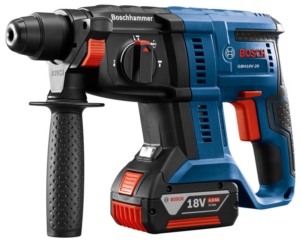 Bosch 18-Volt Cordless 3/4 Inch SDS-plus Rotary Hammer Kit With 4.0Ah ...