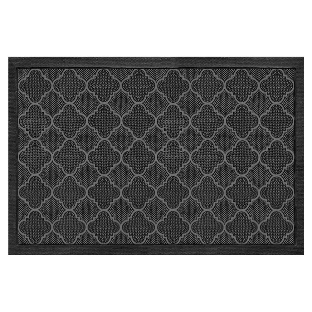 TrafficMaster Starpin Black 24 Inch X 36 Inch Rubber Pin Doormat The   P 1001168983 