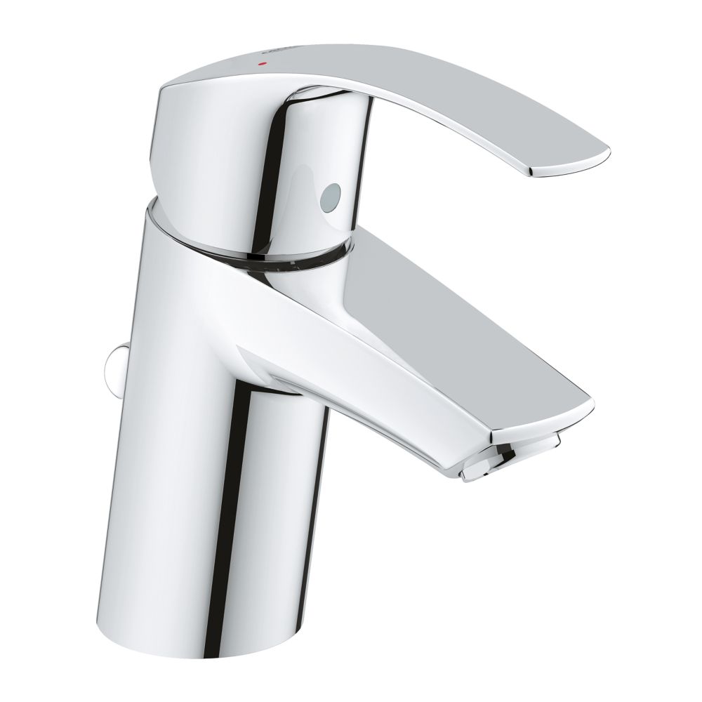 GROHE Eurosmart Single Hole SingleHandle 1.2 GPM Bathroom Faucet in StarLight Chrome The Home