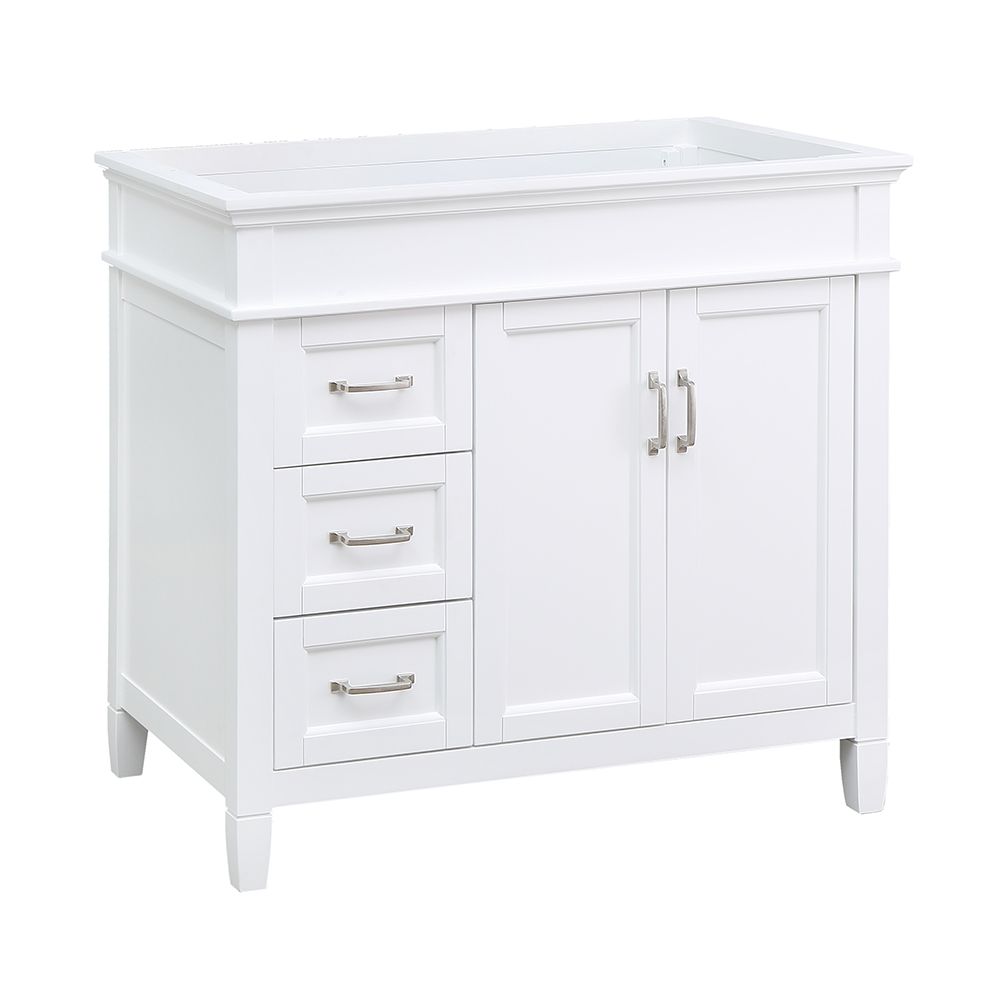 Home Decorators Collection Ashburn 36 in. W x 21.75 in. D Vanity Cabinet in White