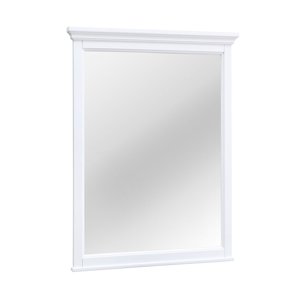 Ashburn 28 Inch X 31 Framed Mirror In White