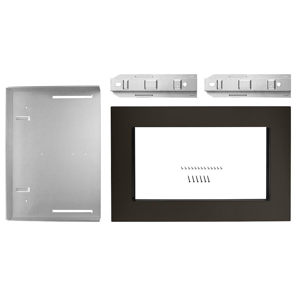 Whirlpool 27-inch Microwave Trim Kit in Black Stainless Steel | The 27 Inch Microwave Trim Kit Stainless Steel