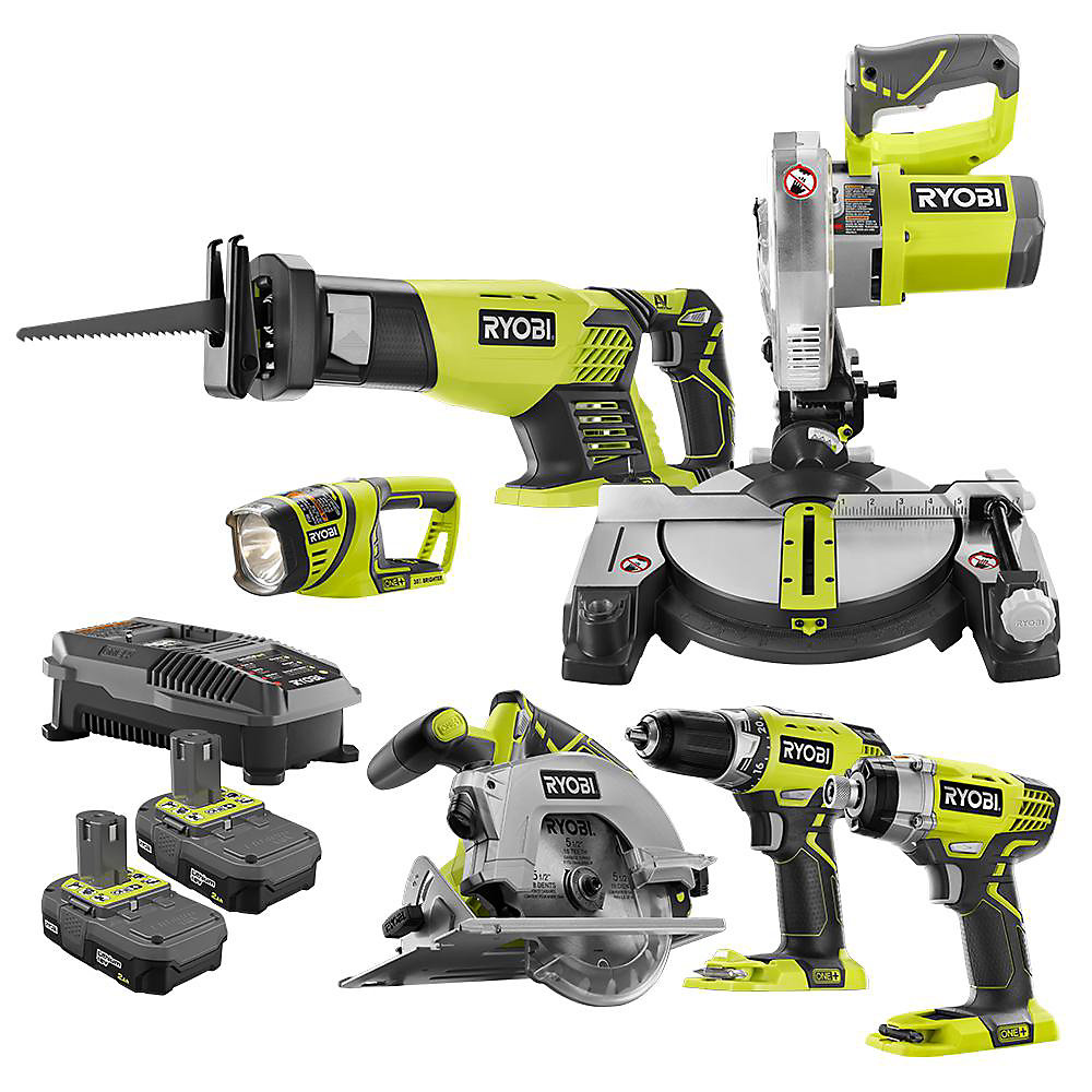 18V ONE+ Lithium-Ion Cordless Combo Kit (6-Tool) with (2) 2.0 Ah