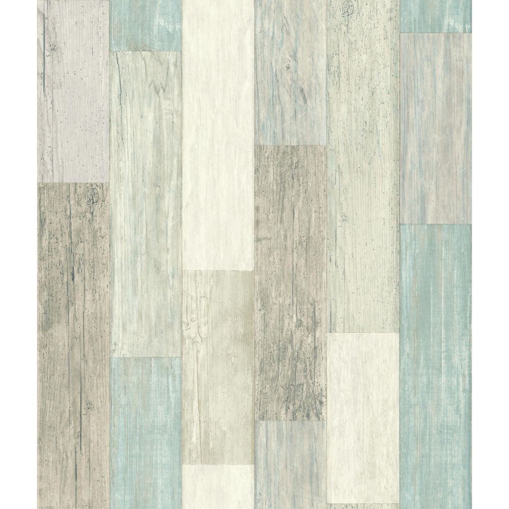 RoomMates Coastal Weathered Plank Peel & Stick Wallpaper | The Home ...