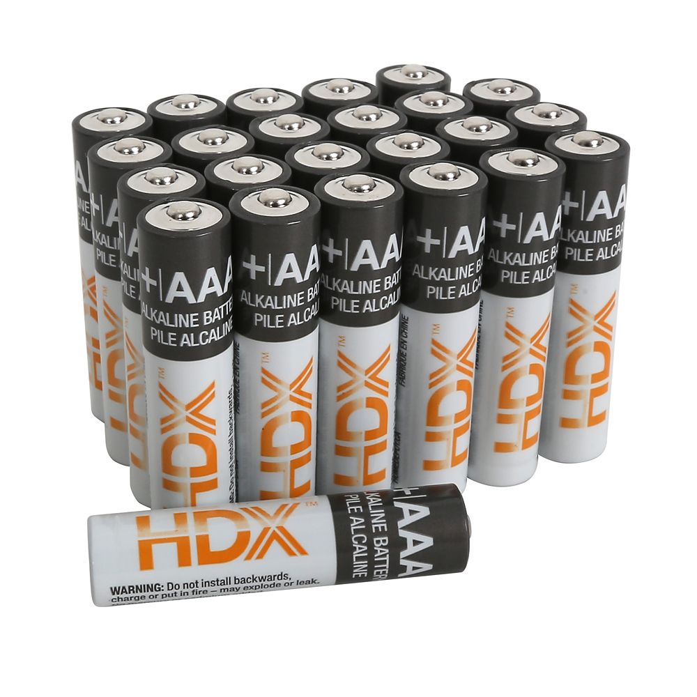 HDX AAA Alkaline Battery (24Pack) The Home Depot Canada