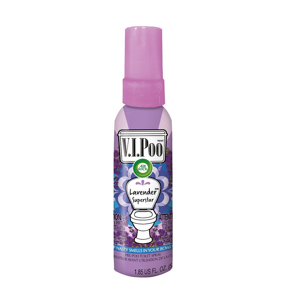 Airwick VIPOO Toilet Perfume Spray, Lavender Superstar, 55 ml, PrePoop
