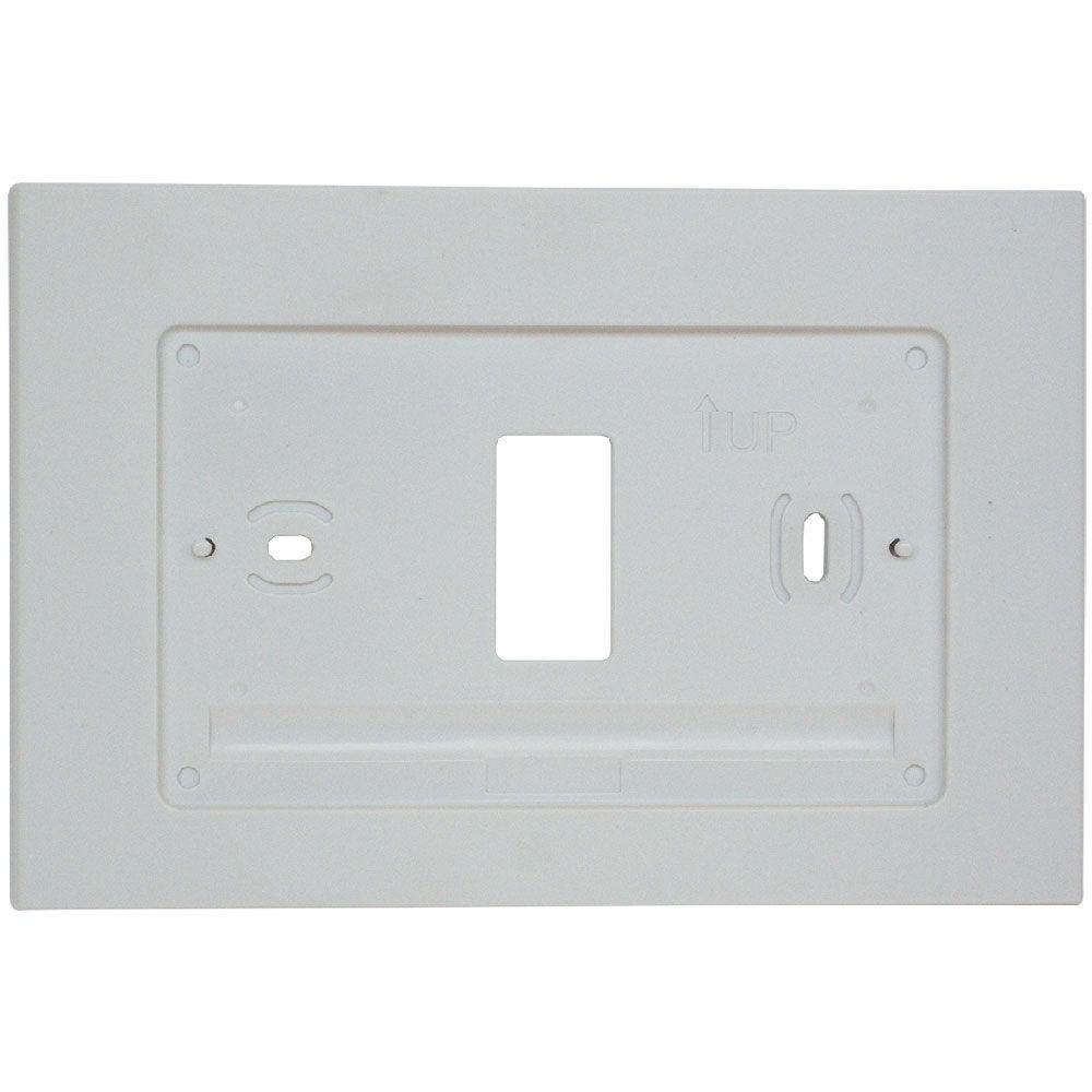 Emerson Wall Plate for Sensi Wi-Fi Thermostat in White | The Home Depot ...