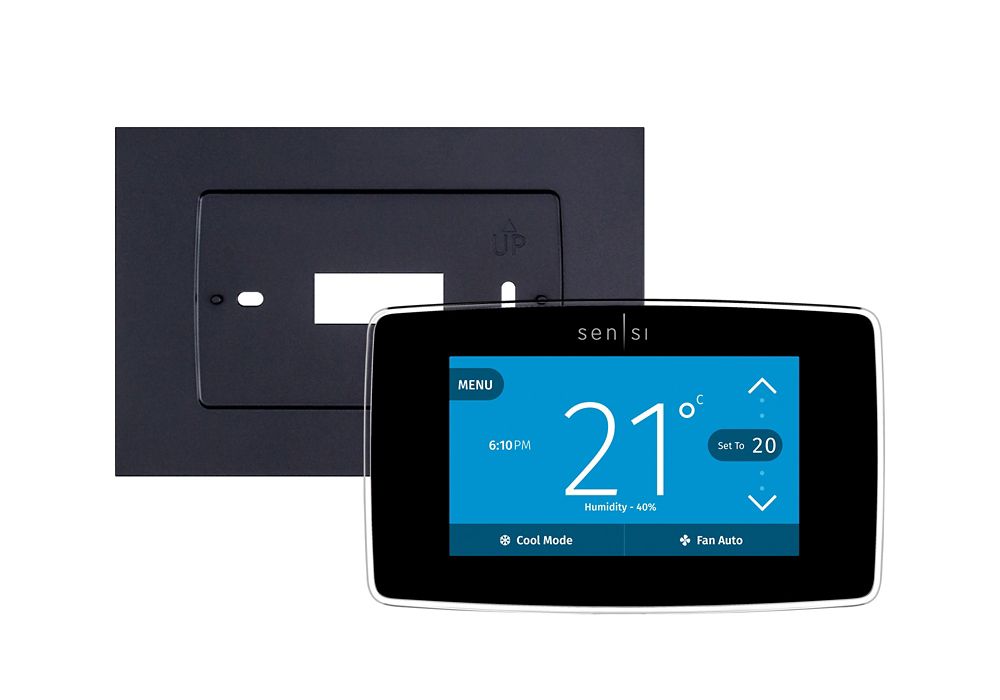 Emerson Sensi Thermostat Intelligent Tactile avec plaque murale Home