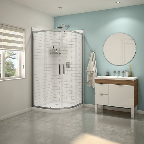 MAAX Summit NeoAngled 38inch x 38inch x 76.5inch Shower Kit in