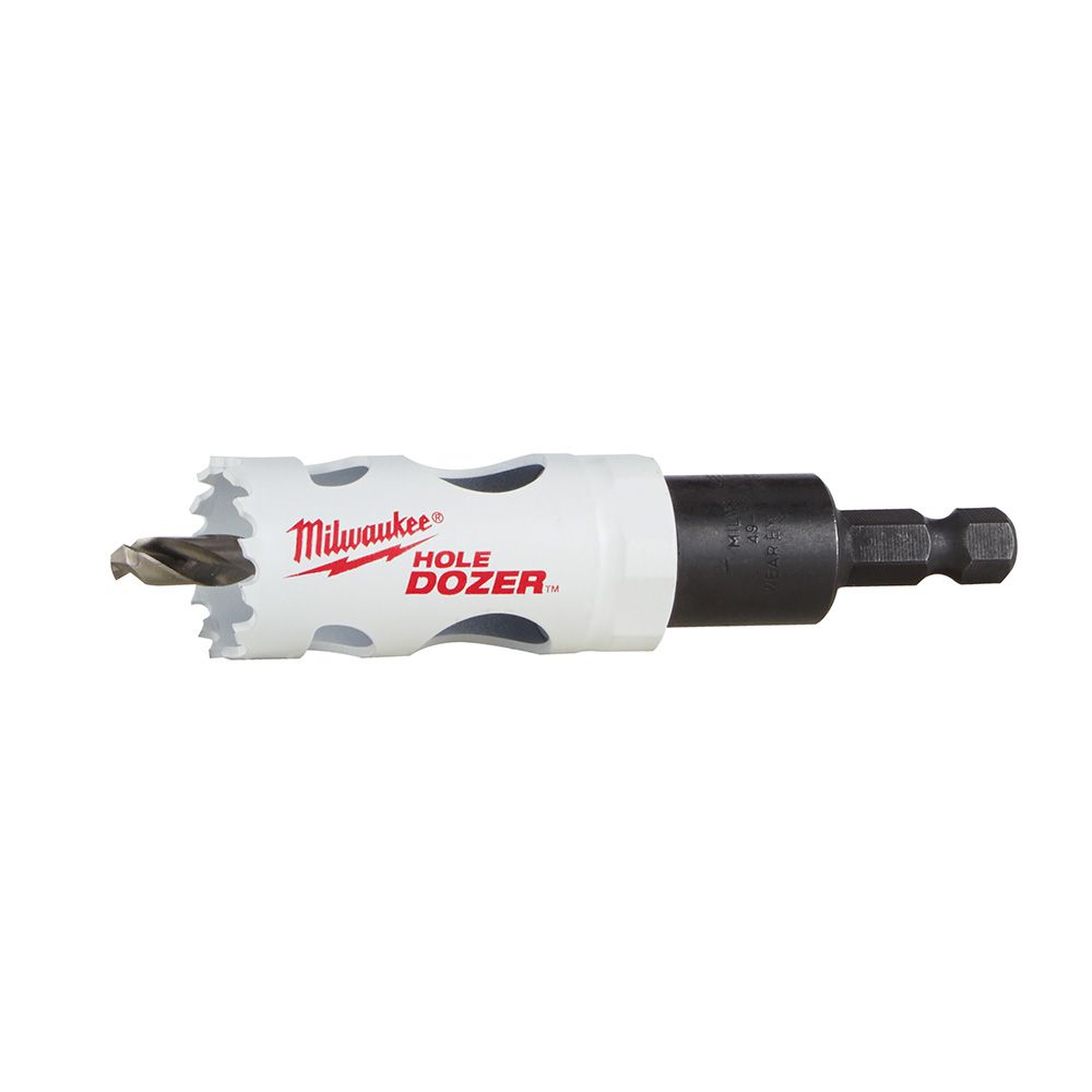 Milwaukee Tool 1 Inch Hole Dozer BiMetal Hole Saw with 3/8 Inch