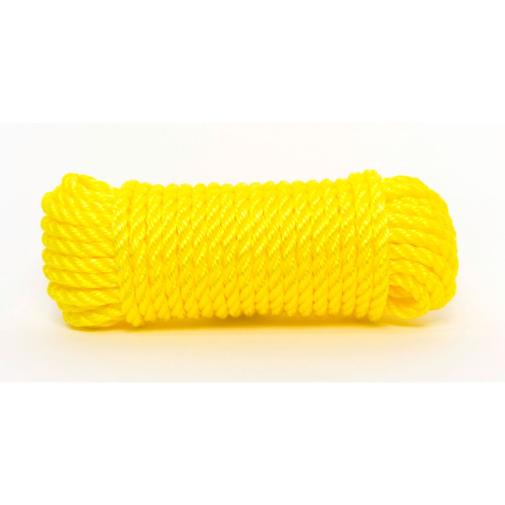 3/8 inch x 50 ft. Yellow Twisted Polypropylene Rope