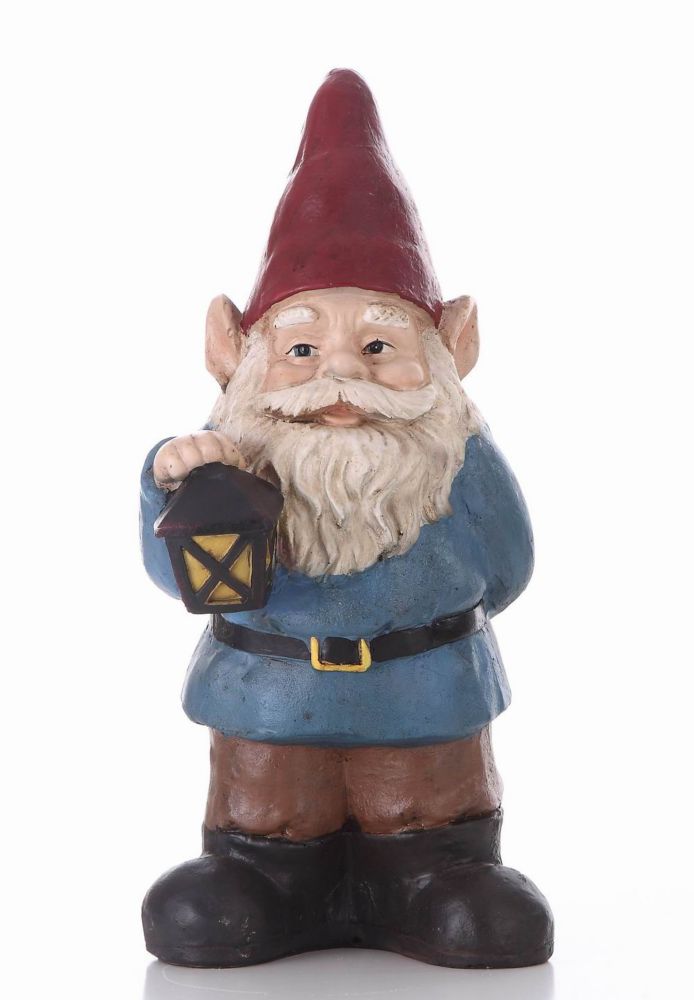 Hi-Line Gift Gnome Holding Lantern Statue | The Home Depot Canada