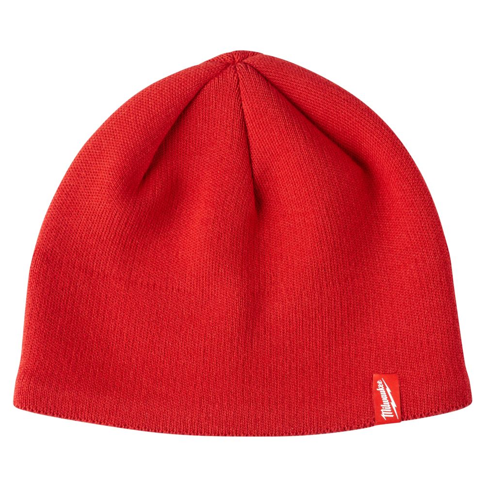 Men's Red Fleece Lined Knit Hat