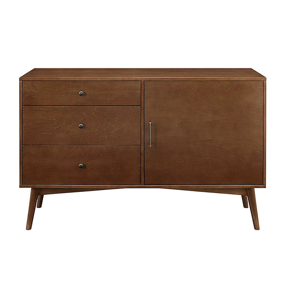 Mid Century Modern Tv Stand For S Up To 56 Inch Walnut
