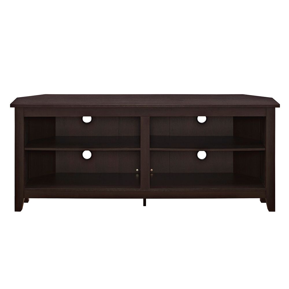 Wood Corner TV Console for TVs up to 60", Multiple Colors