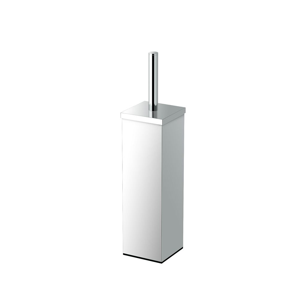 Gatco Elegant Square Modern 14 5/8 inch H Toilet Brush Holder Chrome