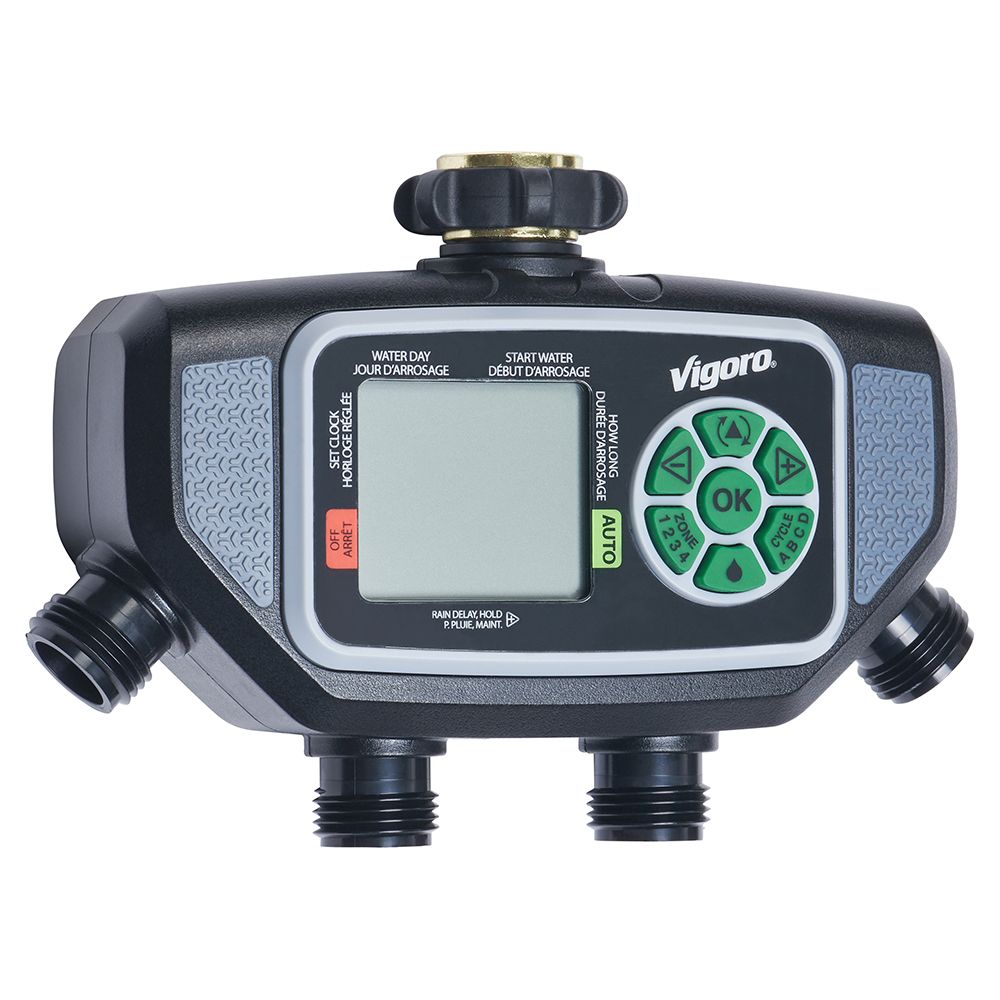 Vigoro Advanced 4-Zone Electronic Water Timer | The Home Depot Canada