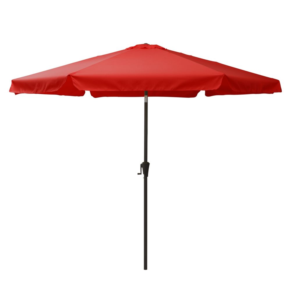 Corliving Square Patio Umbrella in Sand Grey The Home Depot Canada
