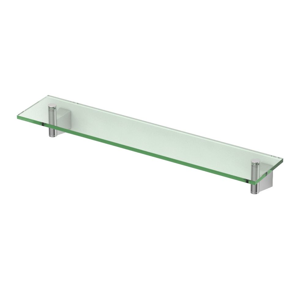 Gatco Bleu 20 1/8 inch L Glass Shelf Chrome The Home Depot Canada