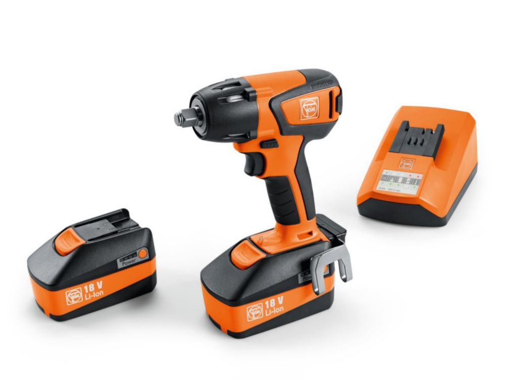 FEIN ASCD18300W2 BASIC SET Cordless Impact Wrench 18V 5Ah 1/2 inch