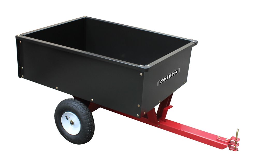 COUNTRY PRO 10 cu. ft. /400 Lb Tow Behind Dump Cart | The Home Depot Canada