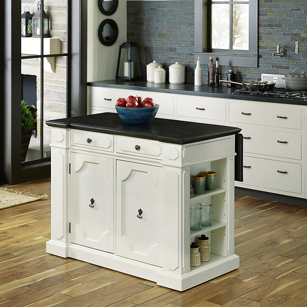 Fiesta Wood Top Kitchen Island
