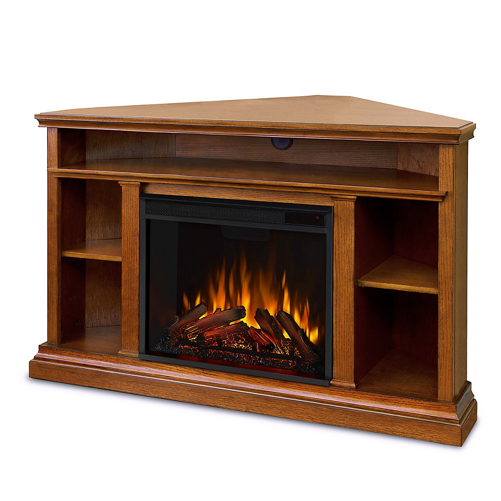 Real Flame Churchill Electric Fireplace In Oak The Home Depot Canada Real Flame Churchill Electric Fireplace In Oak