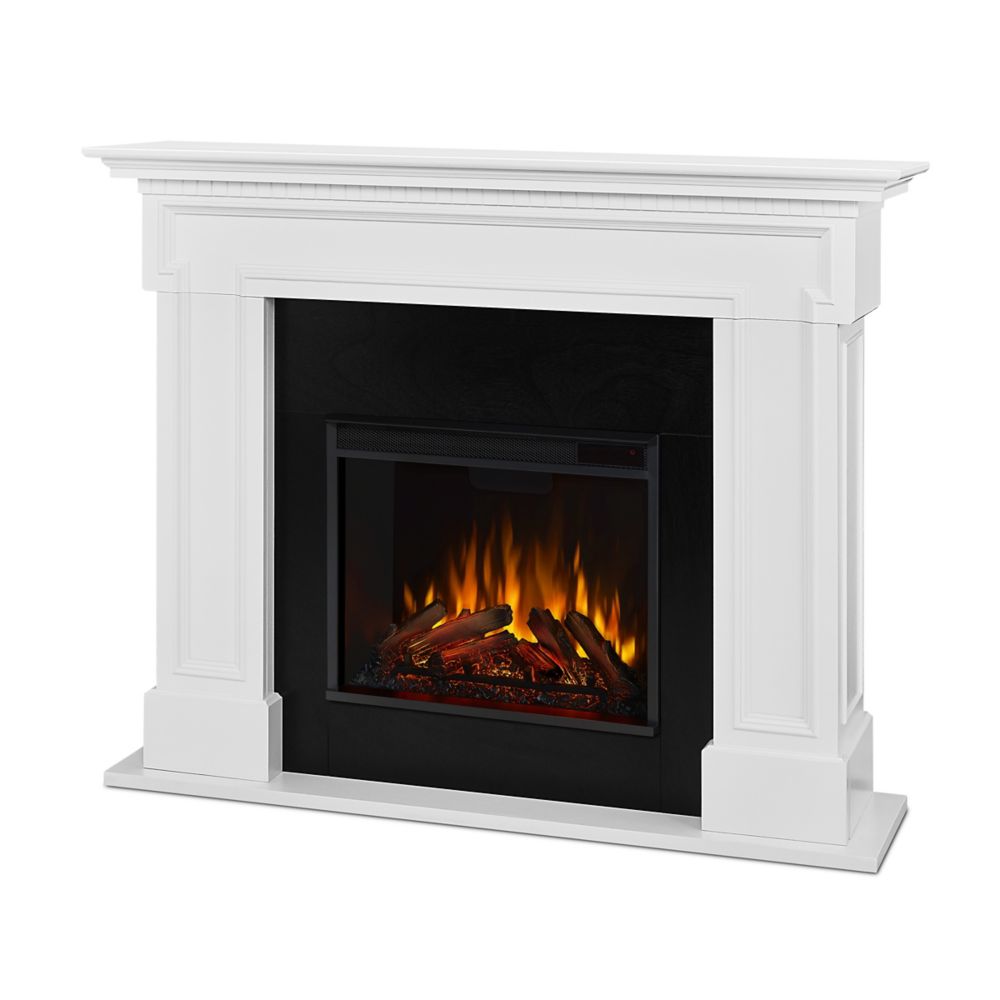 Thayer Electric Fireplace In White