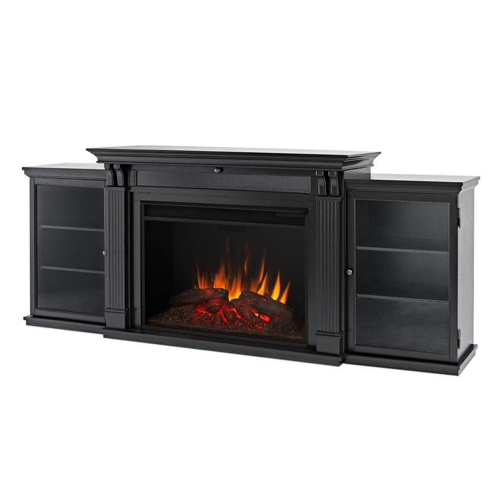 Real Flame Tracey Grand Entertainment Electric Fireplace In Black Tracey Grand Entertainment Electric Fireplace In Black Photo Of Product