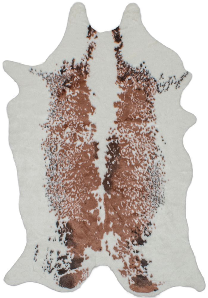 Ecarpetgallery El Paso Cream Cowhide 5 Ft X 8 Ft Indoor Area