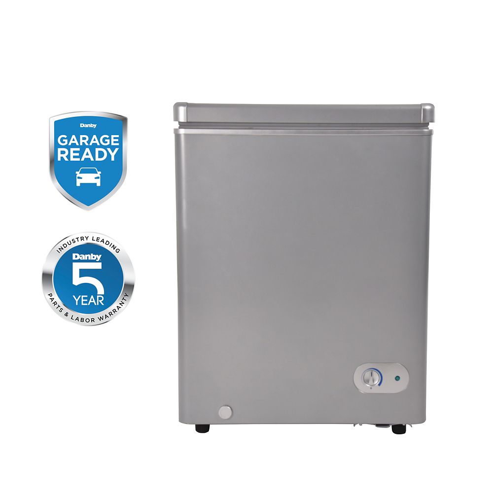Danby 3.8 cu. ft. Chest Freezer in Silver The Home Depot Canada