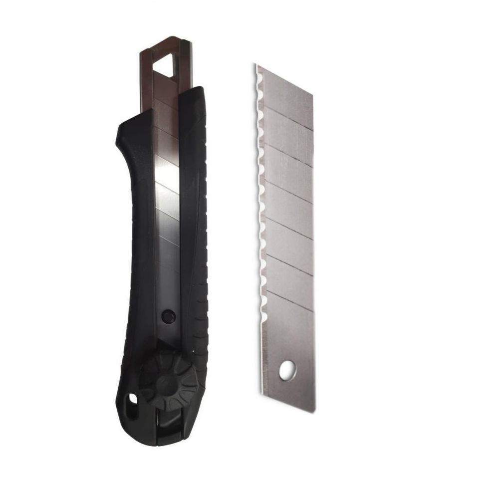 Husky 18Mm Pro Snap Knife With 3 Serrated Blades The Home Depot Canada