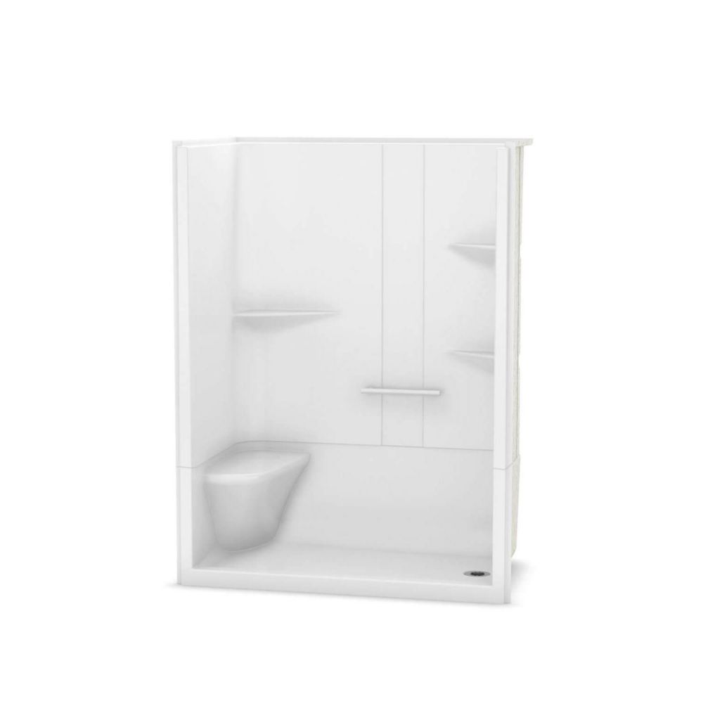 MAAX Camelia 60 inch x 34 inch x 79 inch 2-piece Acrylic Shower with ...