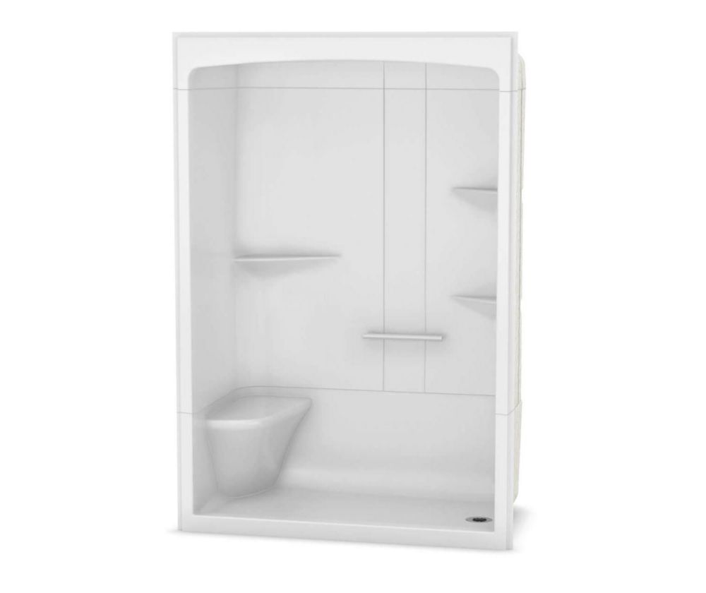 MAAX Camelia 60 inch x 34 inch x 88 inch 3-piece Acrylic Shower with ...