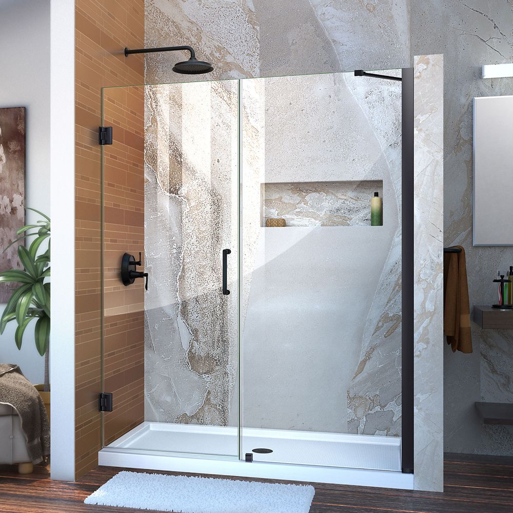 DreamLine French Linea Rhone 34 inch W x 72 inch H Single Panel Shower